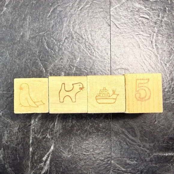 Vintage Wooden Blocks (131 Total Blocks) - Picture 6 of 15